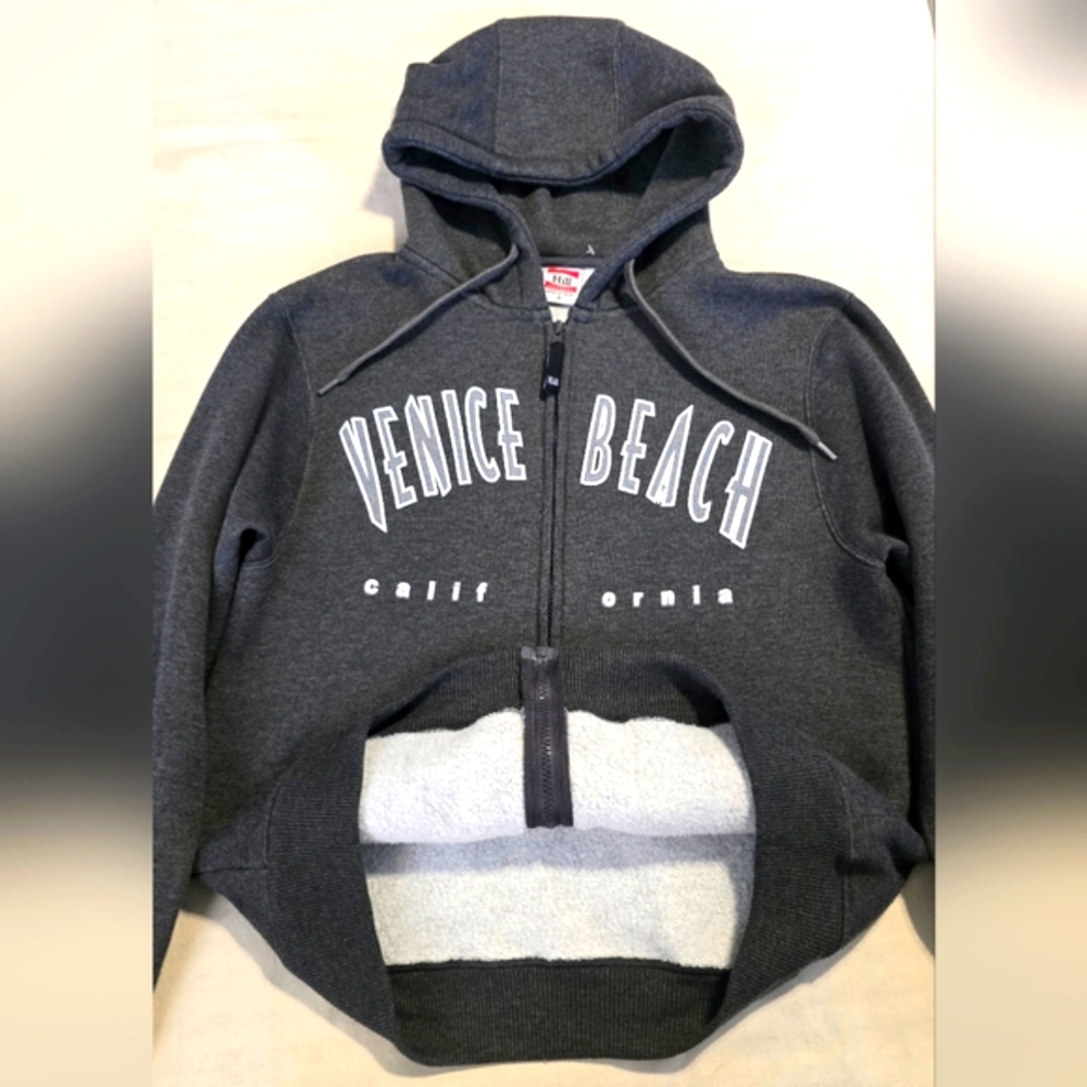 Venice Beach Gray Hoodie - Picture 6 of 10
